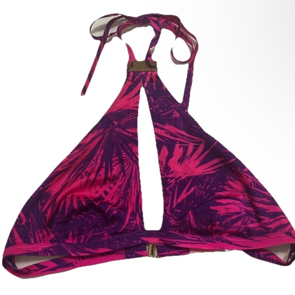 Rare Victoria's Secret Hot Pink Purple Summer Bikini Top Beach VS Swim Sexy